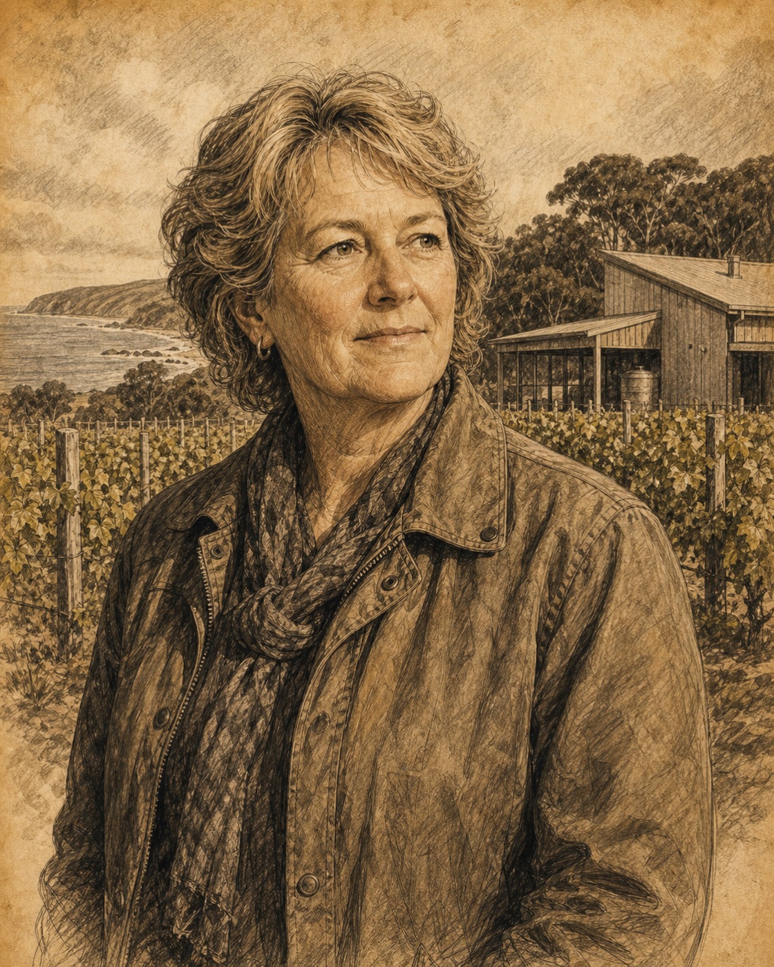 Interpretive illustrated portrait of Vanya Cullen